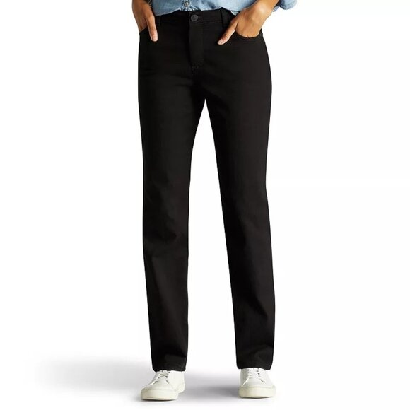 NWT Lee Womens Size 18 18x31 1/2 Instantly Slims High Waisted Straight-Leg Jeans - Picture 1 of 4